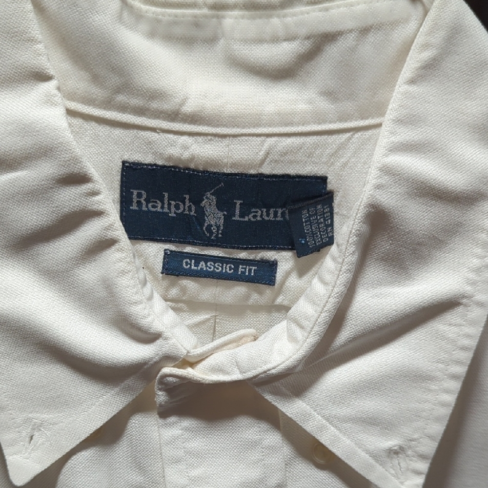 Ralph Lauren Cream Classic Fit Shirt